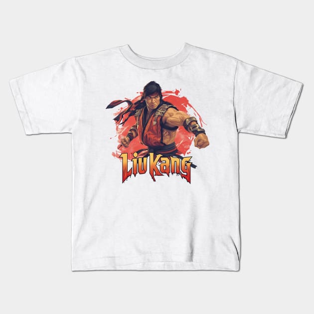 liu kang Kids T-Shirt by StevenBag